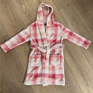 Eddie Bauer Kids Robe in Pink and White Plaid